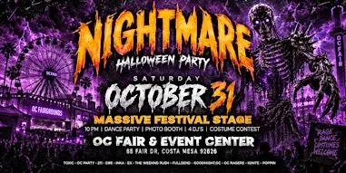 OC FairGrounds Halloween Night, October 31st $10 w/rsvp before 10:30pm