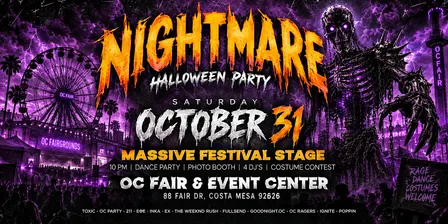 OC Fairgrounds Halloween Costume Party, October 31st
