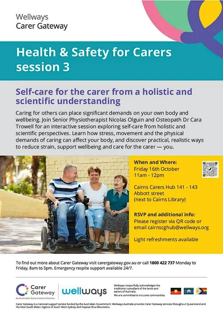(Cairns Hub) Health & Safety for Carers Session 3