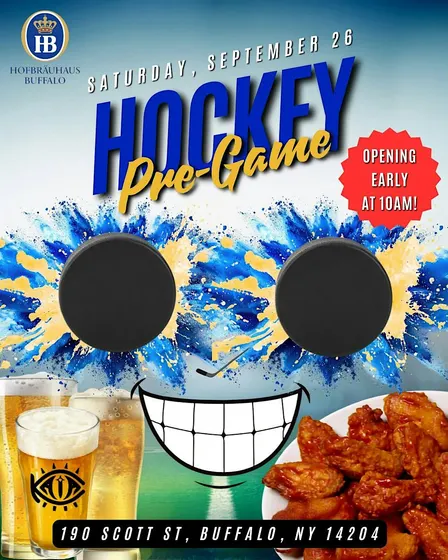 Hockey Pre-Game at Hofbräuhaus Buffalo  (FREE)