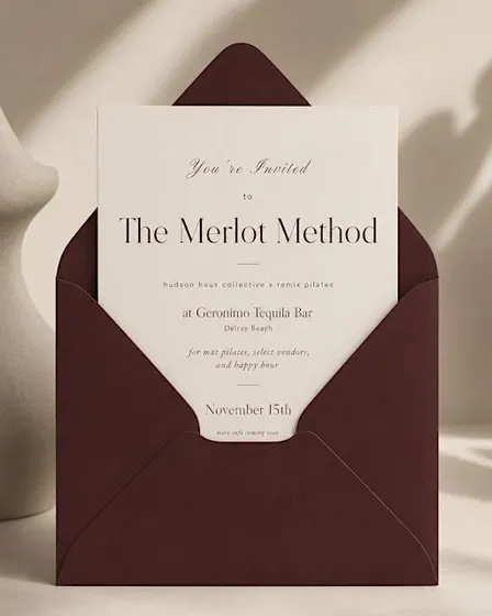 the merlot method: a hudson haus collective x remix pilates experience