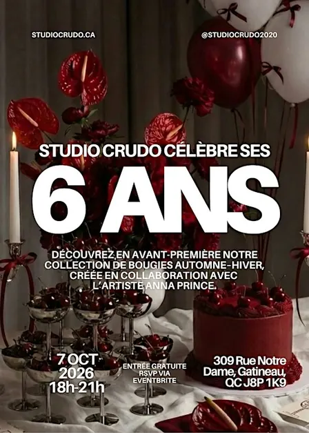 Studio Crudo fête ses 6 ans - Lancement de la collection automne/hiver
