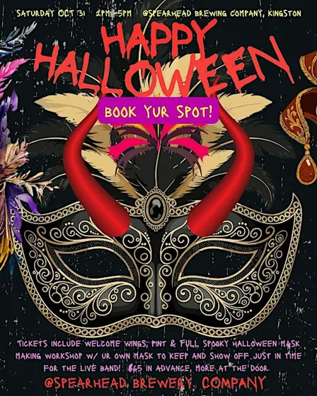 HALLOWEEN PINTS & MASK MAKING PARTY