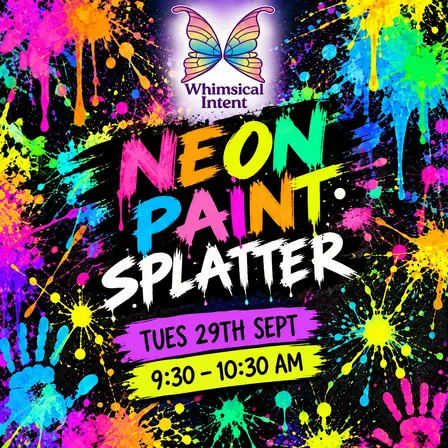 School Holiday Neon Splatter