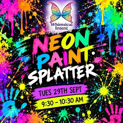 School Holiday Neon Splatter
