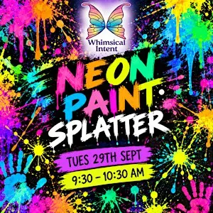 School Holiday Neon Splatter