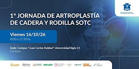 1º JORNADA DE ARTROPLASTÍA DE CADERA Y RODILLA SOTC