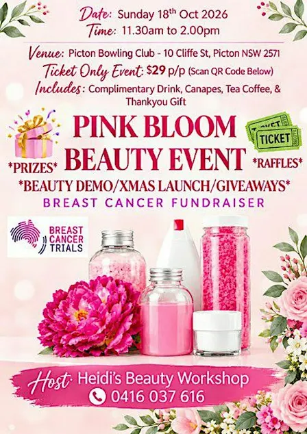 Pink Bloom Beauty Event - Breast Cancer Fund Raiser