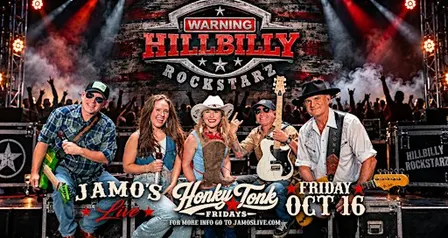 Honky Tonk Fridays | Hillbilly Rockstarz at Jamo's Live