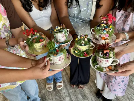 Halloween Edition Teacup Fairy Garden