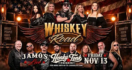 Honky Tonk Fridays | Whiskey Road at Jamo's Live
