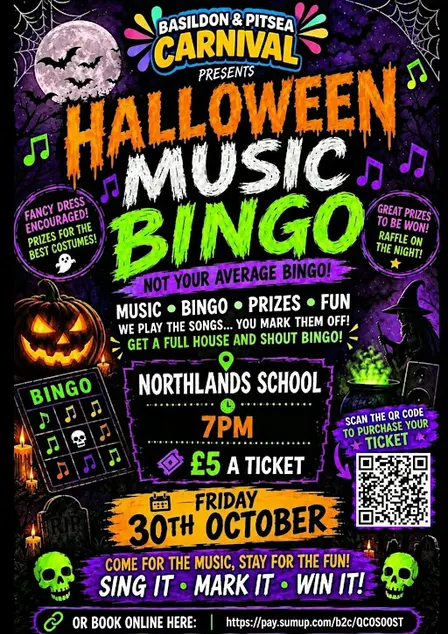 Halloween Music Bingo