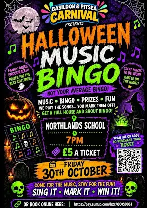 Halloween Music Bingo