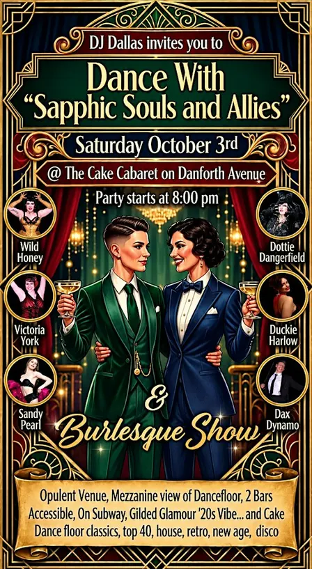 DJ Dallas Dance Party 'The Speakeasy' w Fun Performances- 8PM to 1AM
