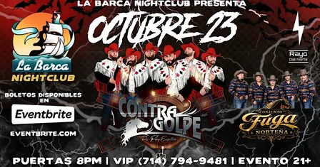 La Barca Nightclub Halloween con Contragolpe!
