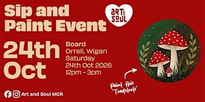 Sip and Paint Event at Board, Orrell, Wigan