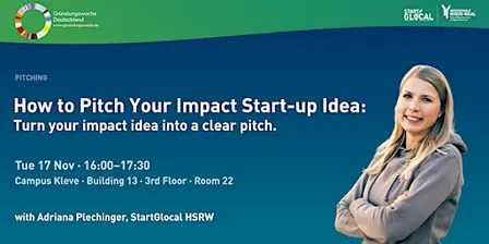 How to Pitch Your Impact Start-up Idea