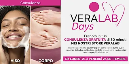 Veralab Days presso Store Veralab Cola di Rienzo | 21-22-23-24-25 Settembre