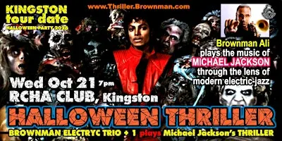 Brownman's HALLOWEEN THRILLER (Kingston) 2026 - MJ as electric-jazz, 7pm