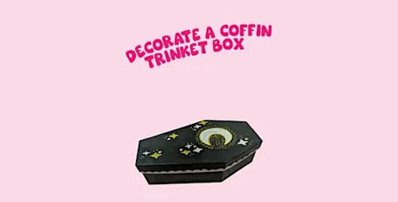 Decorate a coffin trinket box