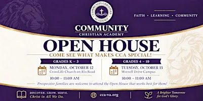 Upper School Open House - Community Christian Academy