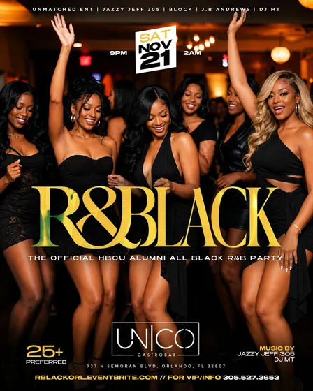 R&BLACK -- THE OFFICIAL HBCU ALUMNI ALL BLACK PARTY