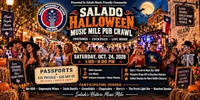 SALADO HALLOWEEN MUSIC MILE PUB CRAWL