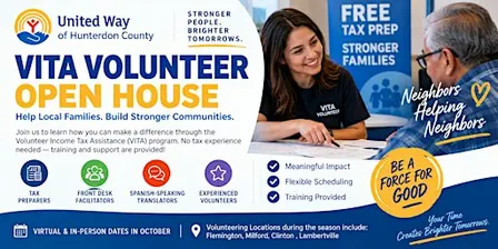 VITA Volunteer Open House – Make a Difference This Tax Season