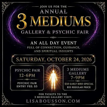 3 MEDIUMS GALLERY & PSYCHIC FAIR