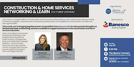 Construction & Home Services Networking & Learn - October Edition