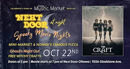 Spooky Movie Night At Next Door 'The Craft'