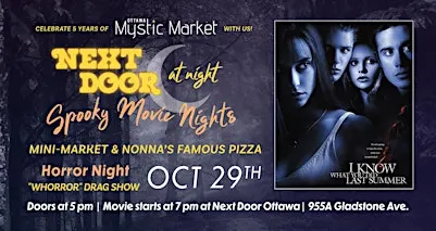 Spooky Movie Night at Next Door Ottawa 'I Know What You Did Last Summer'