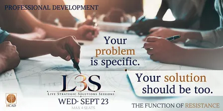 Live Strategic Solutions Session | The Function of Resistance