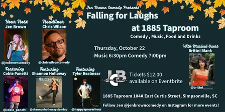 Falling for Laughs at 1885 Taproom