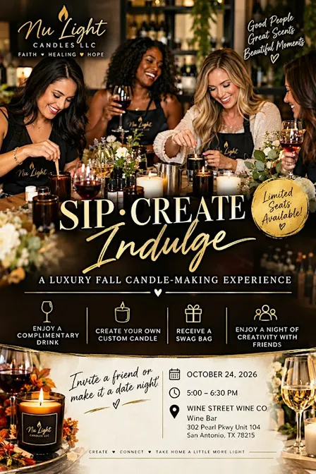 Fall Candle Workshop - SIP CREATE INDULGE