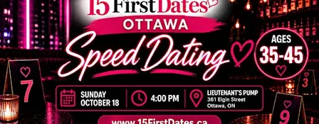 15FirstDates Ottawa Speed Dating (Age 35-45)