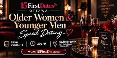 Ottawa Older Women & Younger Men Speed Dating