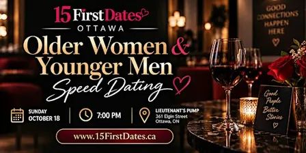 Ottawa Older Women & Younger Men Speed Dating