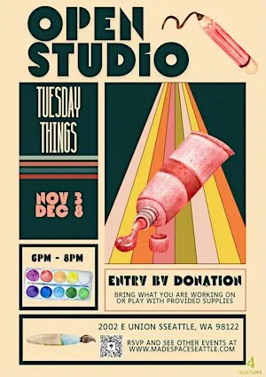 #TuesdayThings Open Studio