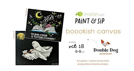 PAINT & SIP: booookish canvas (Limefish Studio @ Double Dog Bookshop)