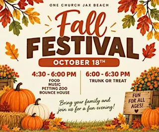 FALL FESTIVAL & TRUNK OR TREAT at One Church Jacksonville Beach