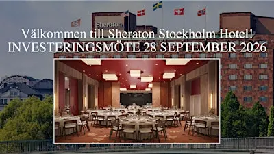 "Investera som Proffsen" 28 september på Sheraton Stockholm Hotel!