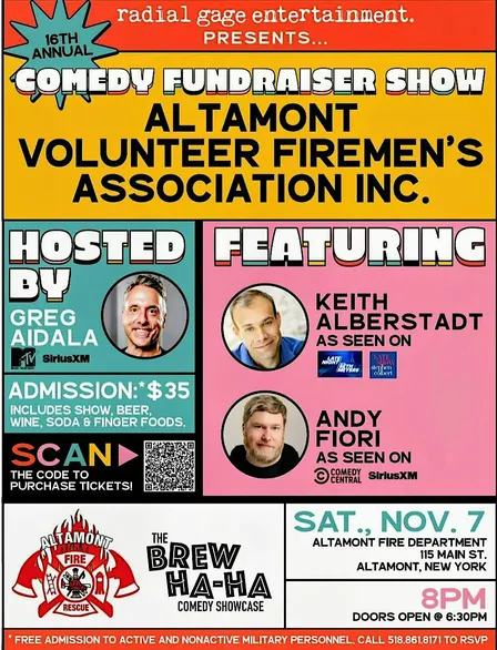 The Brew Ha-Ha Comedy Showcase  - 16th Annual Altamont VFA Fundraiser!