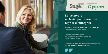 Dîner-Panel - Le mentorat : un levier pour réussir sa reprise d’entreprise