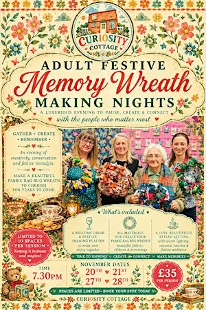 Christmas Fabric Wreath Making