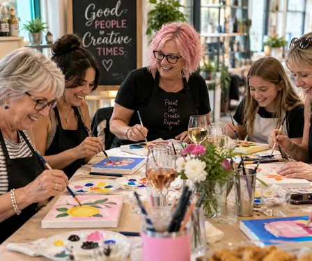 Not So Serious Art Club: Wee British Shop 1st Anniversary Paint Party