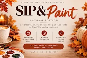 Sip & Paint: Autumn Edition – Fundraiser for Eliyas