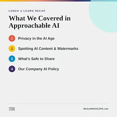 Approachable AI Lunch & Learn