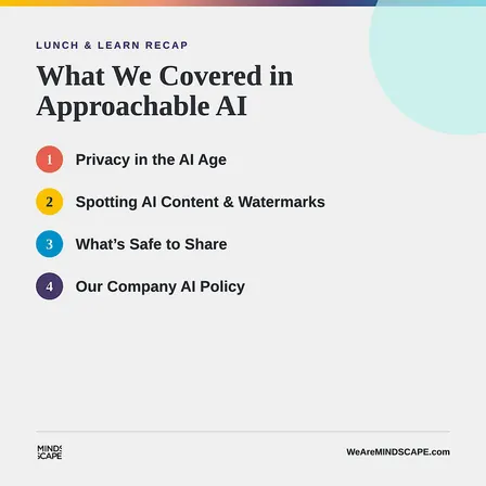 Approachable AI Lunch & Learn