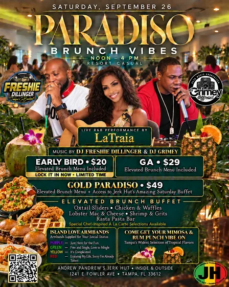 PARADISO: Saturday Brunch, R&B & Day Party | September 26
